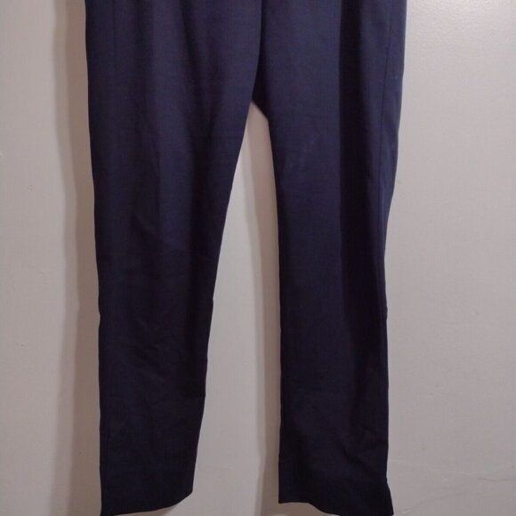 J JILL Blue Elastic Waist Pull On Women's Pants W Zip Front Pockets Size 10 - Picture 8 of 10